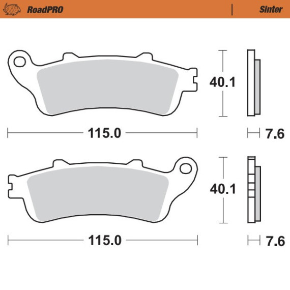 Moto-Master Brakepads RoadPRO Sinter front