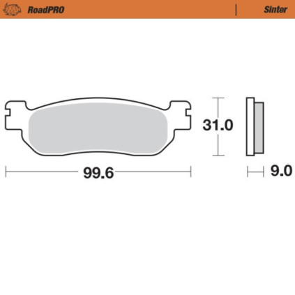 Moto-Master Brakepads RoadPRO Sinter rear