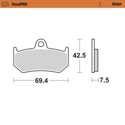 Moto-Master Brakepads RoadPRO Sinter rear