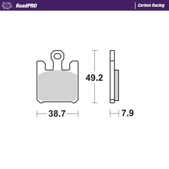Moto-Master Brakepads RoadPRO Carbon Racing