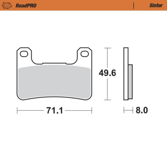 Moto-Master Brakepads RoadPRO Sinter front