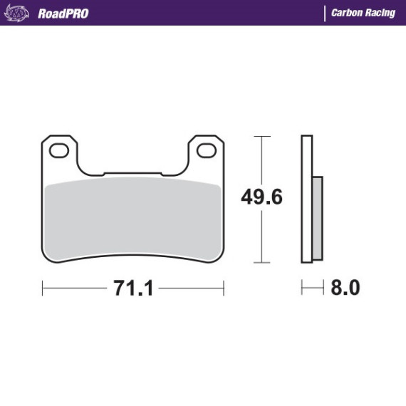 Moto-Master Brakepads RoadPRO Carbon Racing