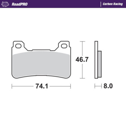 Moto-Master Brakepads RoadPRO Carbon Racing