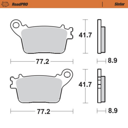 Moto-Master Brakepads RoadPRO Sinter rear