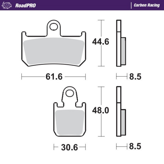 Moto-Master Brakepads RoadPRO Carbon Racing