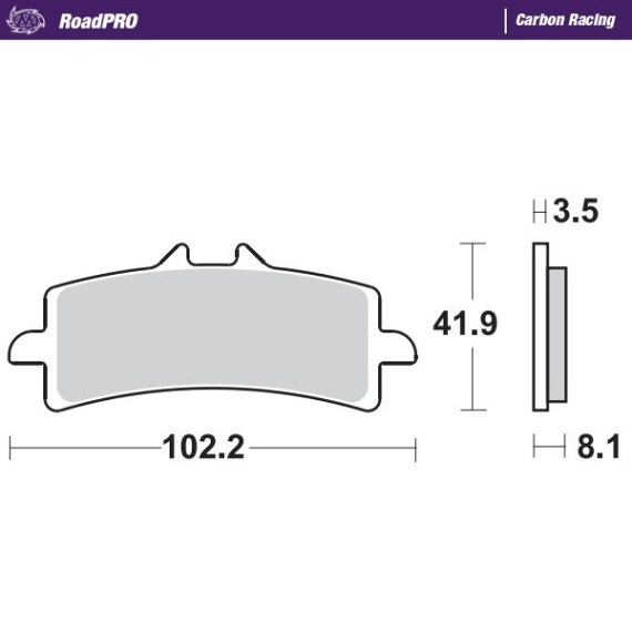 Moto-Master Brakepads RoadPRO Carbon Racing