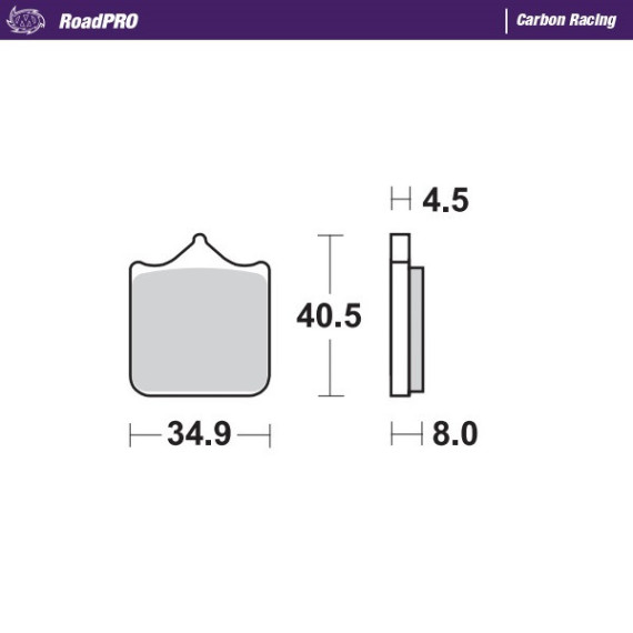 Moto-Master Brakepads RoadPRO Carbon Racing