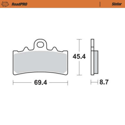 Moto-Master Brakepads RoadPRO Sinter front