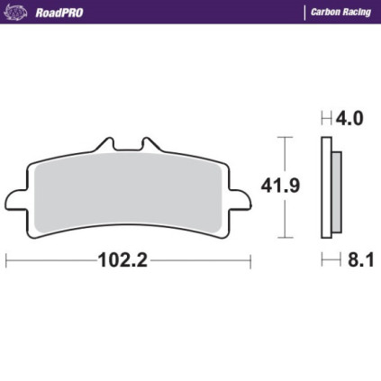 Moto-Master Brakepads RoadPRO Carbon Racing