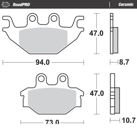 Moto-Master Brakepads RoadPRO Ceramic