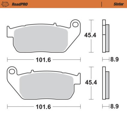 Moto-Master Brakepads RoadPRO Sinter front