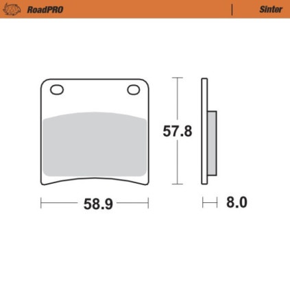 Moto-Master Brakepads RoadPRO Sinter front