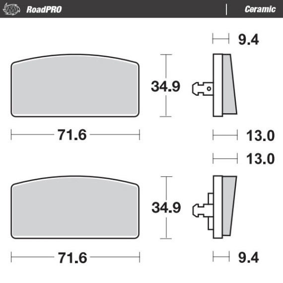 Moto-Master Brakepads RoadPRO Ceramic