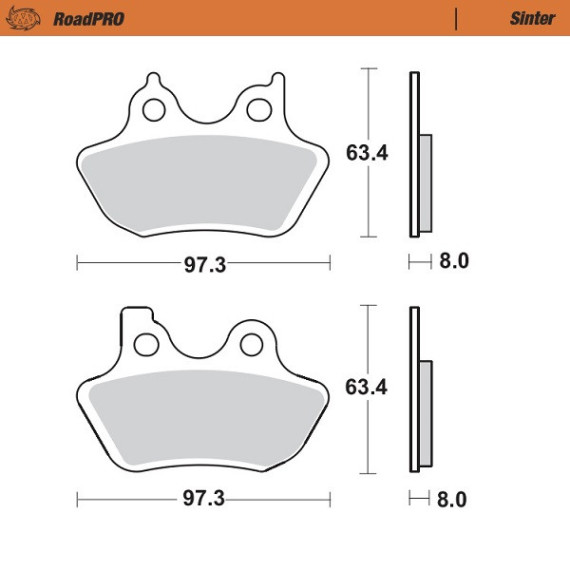 Moto-Master Brakepads RoadPRO Sinter front