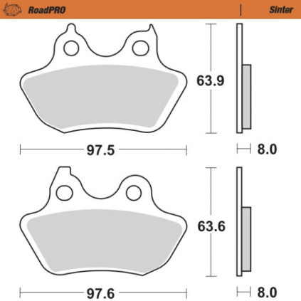 Moto-Master Brakepads RoadPRO Sinter rear