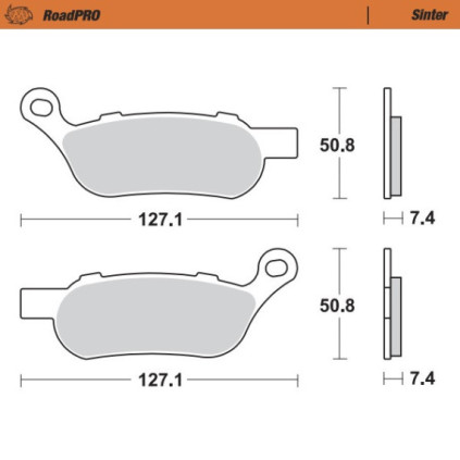 Moto-Master Brakepads RoadPRO Sinter rear