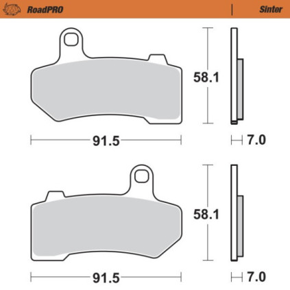 Moto-Master Brakepads RoadPRO Sinter front