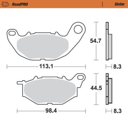 Moto-Master Brakepads RoadPRO Sinter front