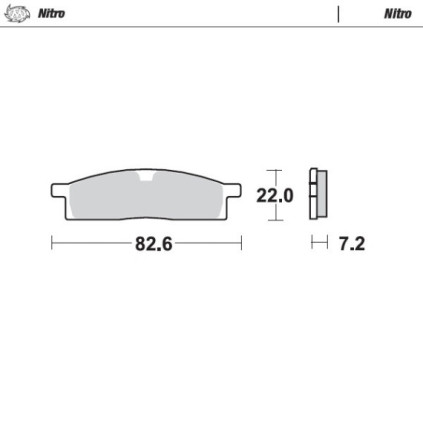 Moto-Master Brakepads Yamaha: front YZ80/85