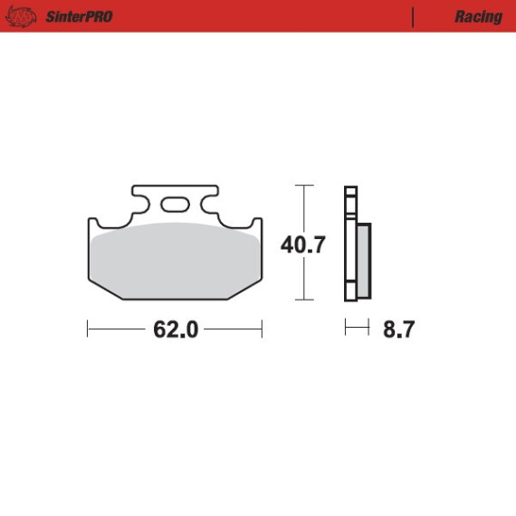 Moto-Master Brakepads Kawasaki: KDX 125-200-220-250, KX 125-250-500, KMX