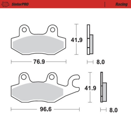 Moto-Master Brakepads Kawasaki: KVF 650/750 Bruteforce