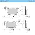 Moto-Master Brakepads Honda: XR 600, KTM 125-200-250-300-350-360-380-440