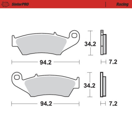 Moto-Master Brakepads Honda: CR 125-250-500, CRF 450, XR 400-600-650R, K