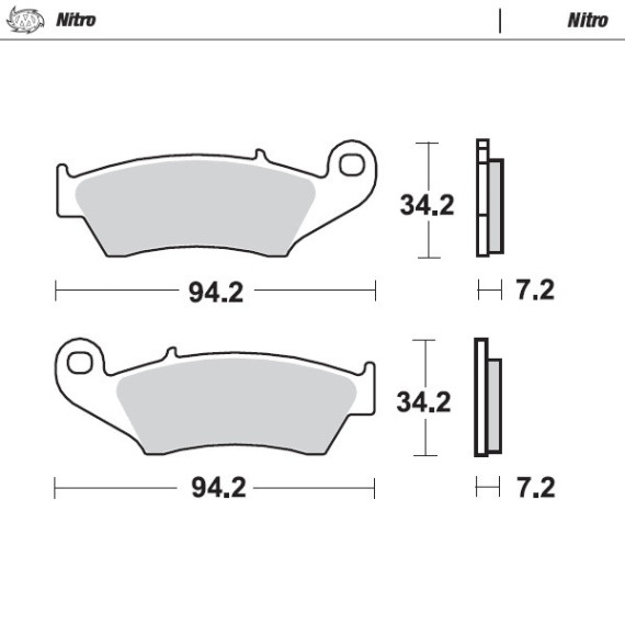 Moto-Master Brakepads Honda front: CR125/250/500, CRF250/450, Kawasaki front KX