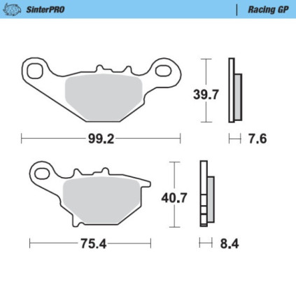 Moto-Master Brakepads Suzuki: RM 80