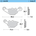 Moto-Master Brakepads Suzuki: RM 80