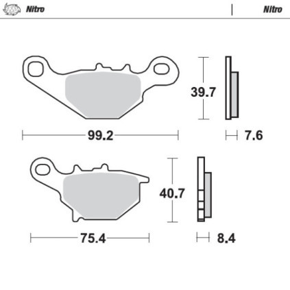 Moto-Master Brakepads Suzuki: RM80/85 1996-2004