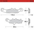 Moto-Master Brakepads Kawasaki: KX 80-85-100