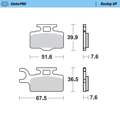 Moto-Master Brakepads Kawasaki KX 65