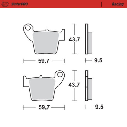 Moto-Master Brakepads CR 125-250, CRF 450