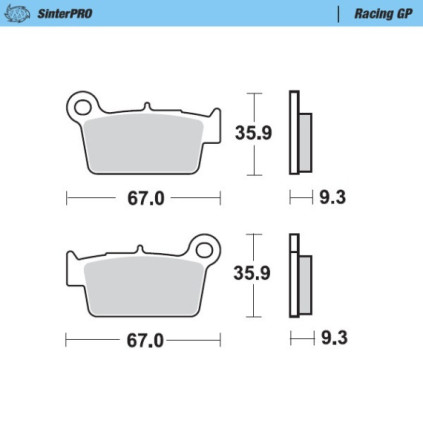 Moto-Master Brakepads Yamaha YZ/WR '03