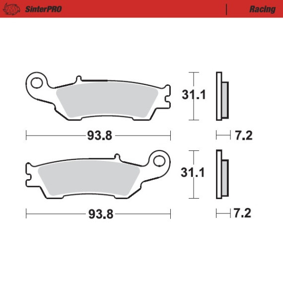 Moto-Master Brakepads Yamaha YZ 250F 07