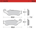 Moto-Master Brakepads Yamaha YZ 250F 07