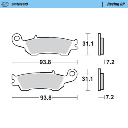 Moto-Master Brakepads Yamaha YZ 250F 07