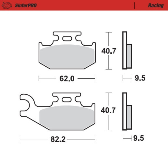 Moto-Master Brakepads Bombardier/Can Am: Renegade 800