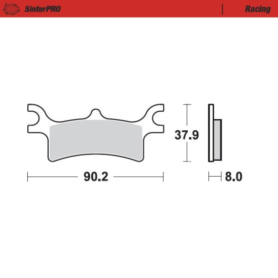 Moto-Master Brakepads Polaris: Predator 500 rear