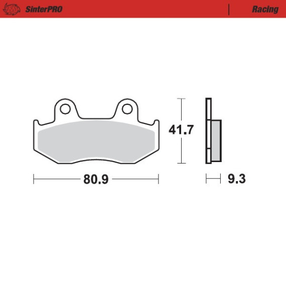 Moto-Master Brakepads Yamaha: YFZ 450 rear