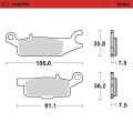 Moto-Master Brakepads Yamaha: YFM 700 Grizzly  front-left