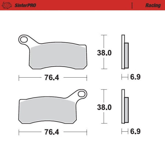 Moto-Master Brakepads KTM: XC 450 / XC 525  front 