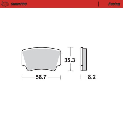 Moto-Master Brakepads KTM: XC 450 / XC 525  rear