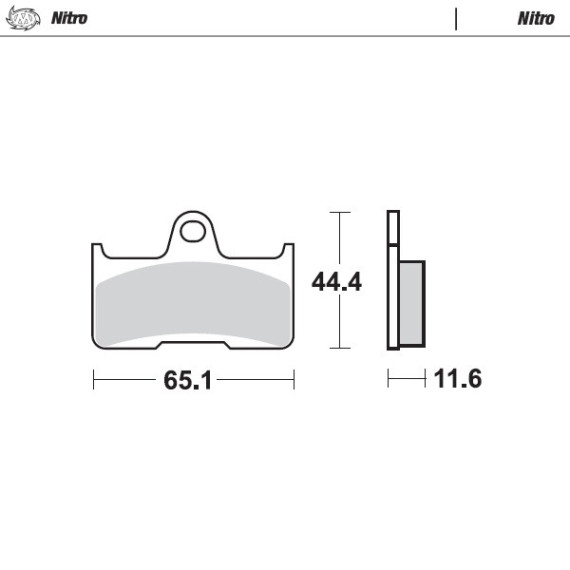 Moto-Master Brakepads YFM 660 FWAR Grizzly 02-08 rear