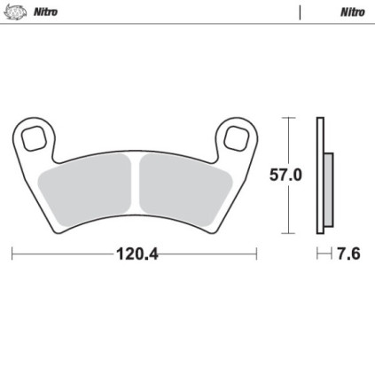 Moto-Master Brakepads Polaris: 400 Ranger front