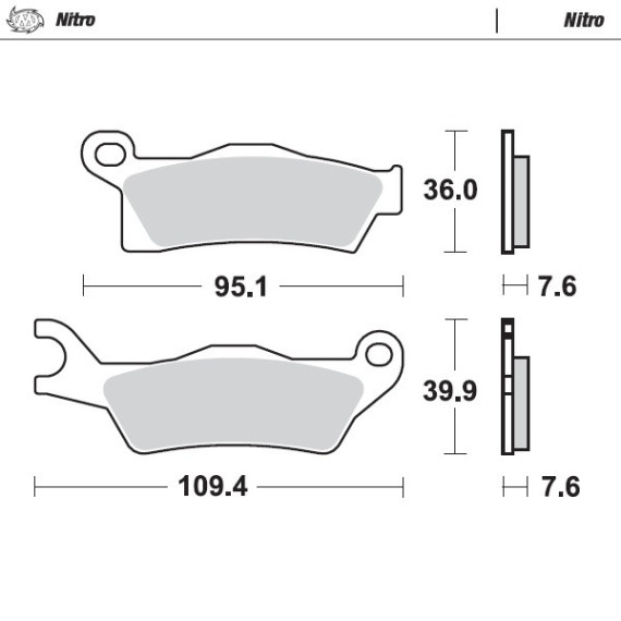 Moto-Master Brakepads Can-Am: Outlander 2012-2013 right