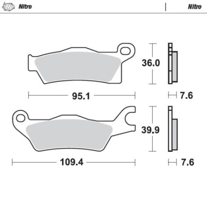 Moto-Master Brakepads Can-Am: Outlander 2012-2013 left