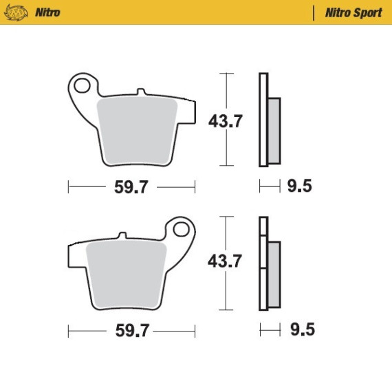 Moto-Master Brakepads caliper SX65/SX85