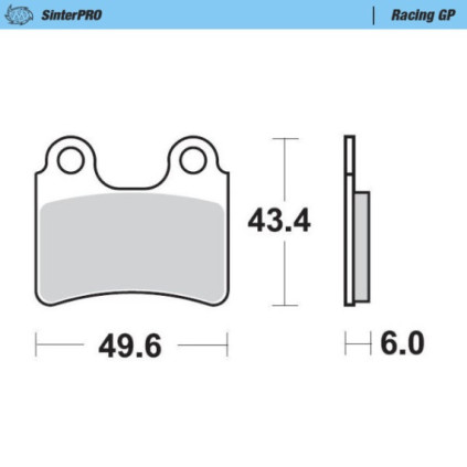 Moto-Master Racing GP Trial Brakepads front: Beta, GasGas, Sherco